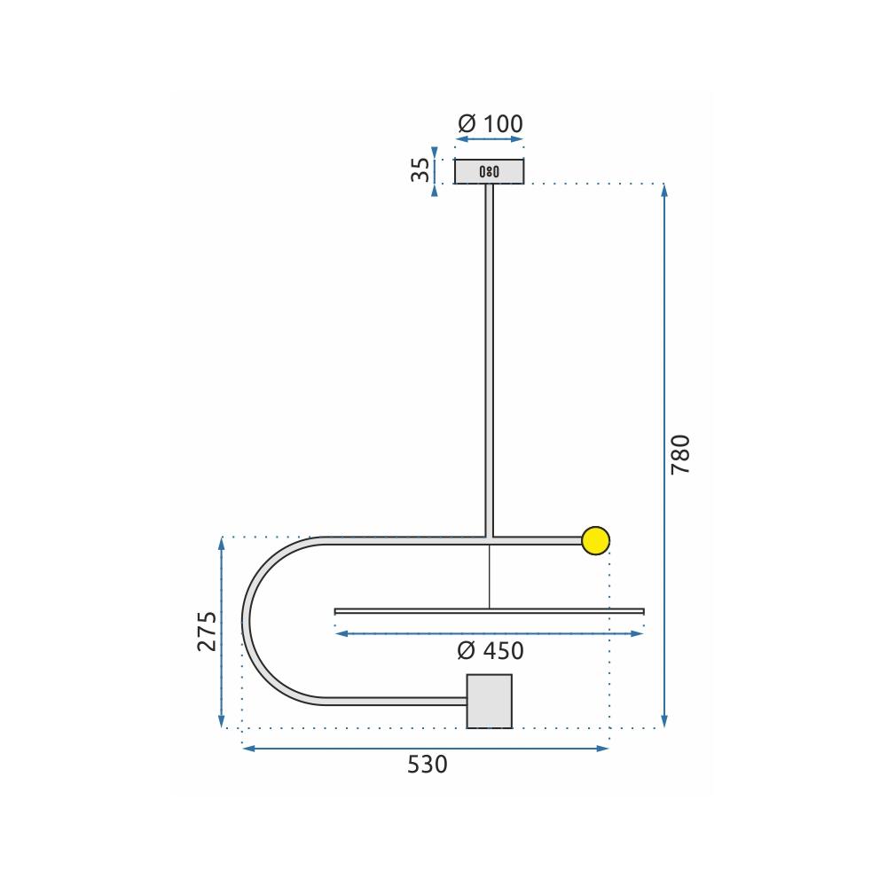 Deckenlampe Led Black APP589-1CP