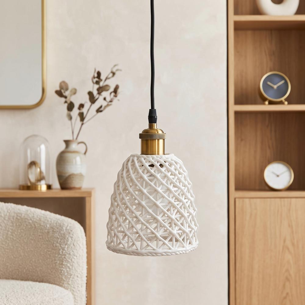 Lampa wisząca APP1006-1CP Biała