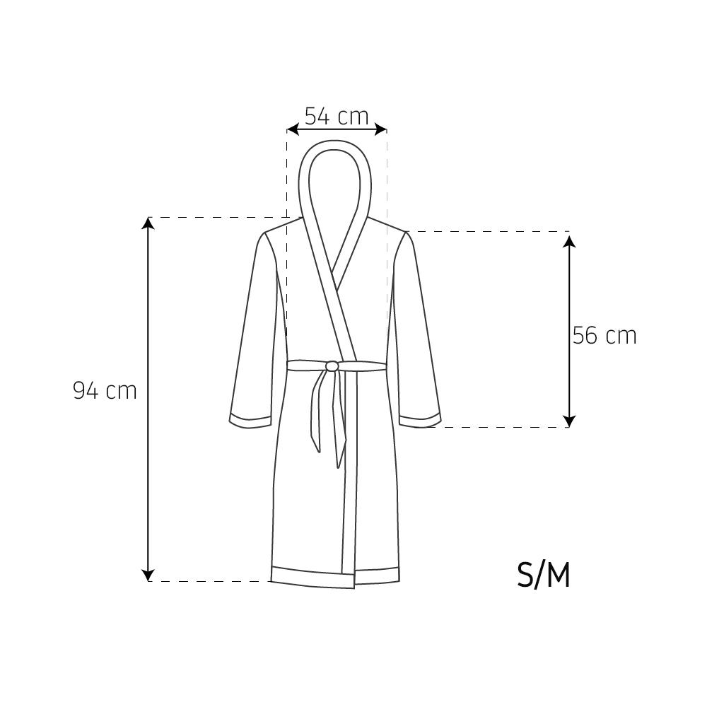 Bathrobe Nancy Grey + Socks S/M