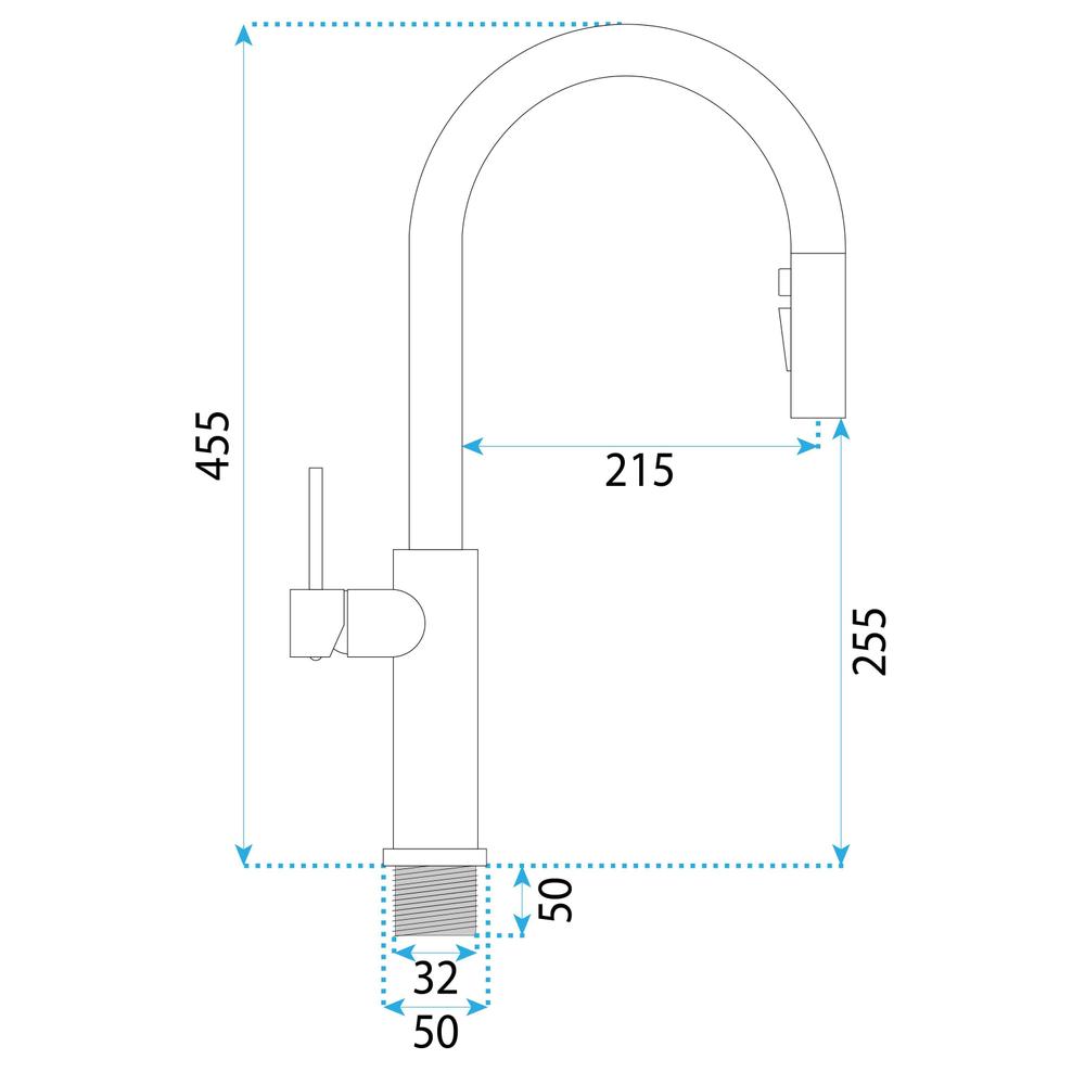 Kitchen faucet Rea Master Brush Copper