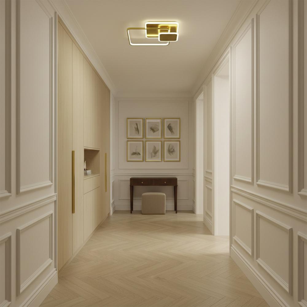 Люстра стельова APP1714-C Brush Gold  LED