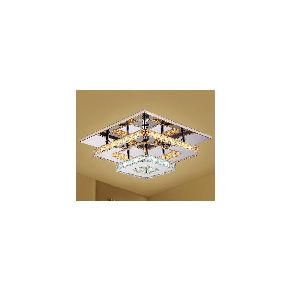 Deckenlampe Kristall LED 24W quadrat APP409-C