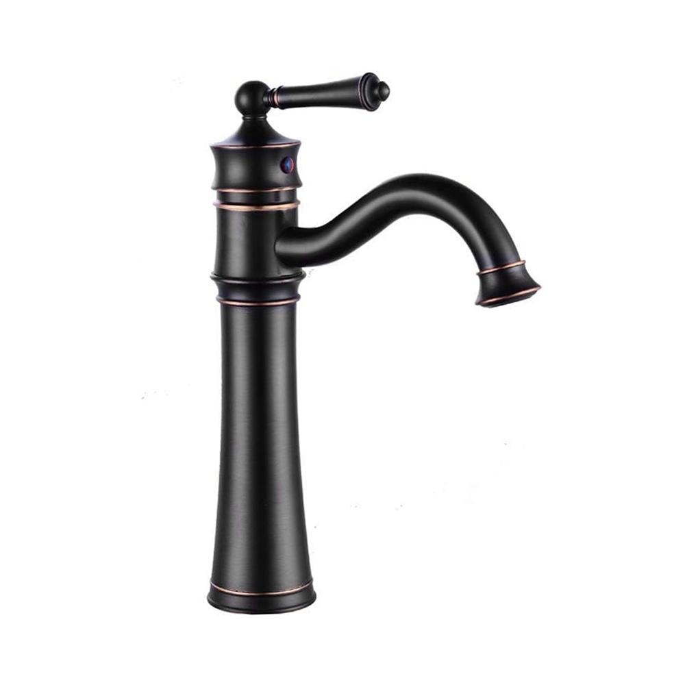 Izlietnes maisītājs Rea Vintage neapstrādāts melns Augsts