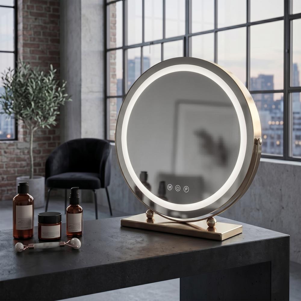 Mirror LED MAKE-UP L.Gold 40 cm