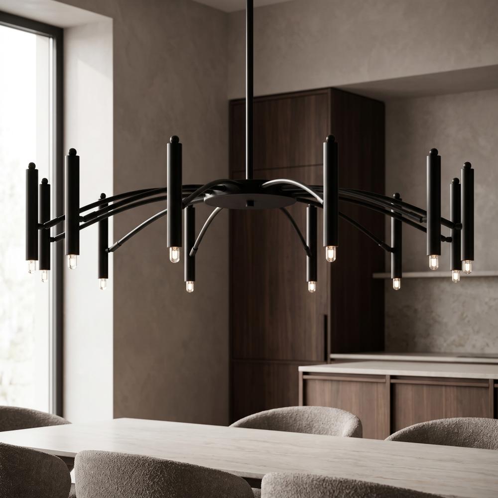 Lampa Sufitowa APP1196-15CP Czarna