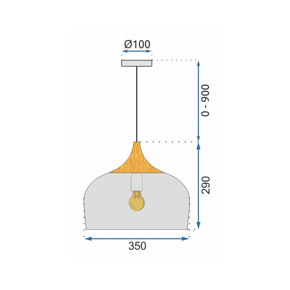 Hängelampe Bari black