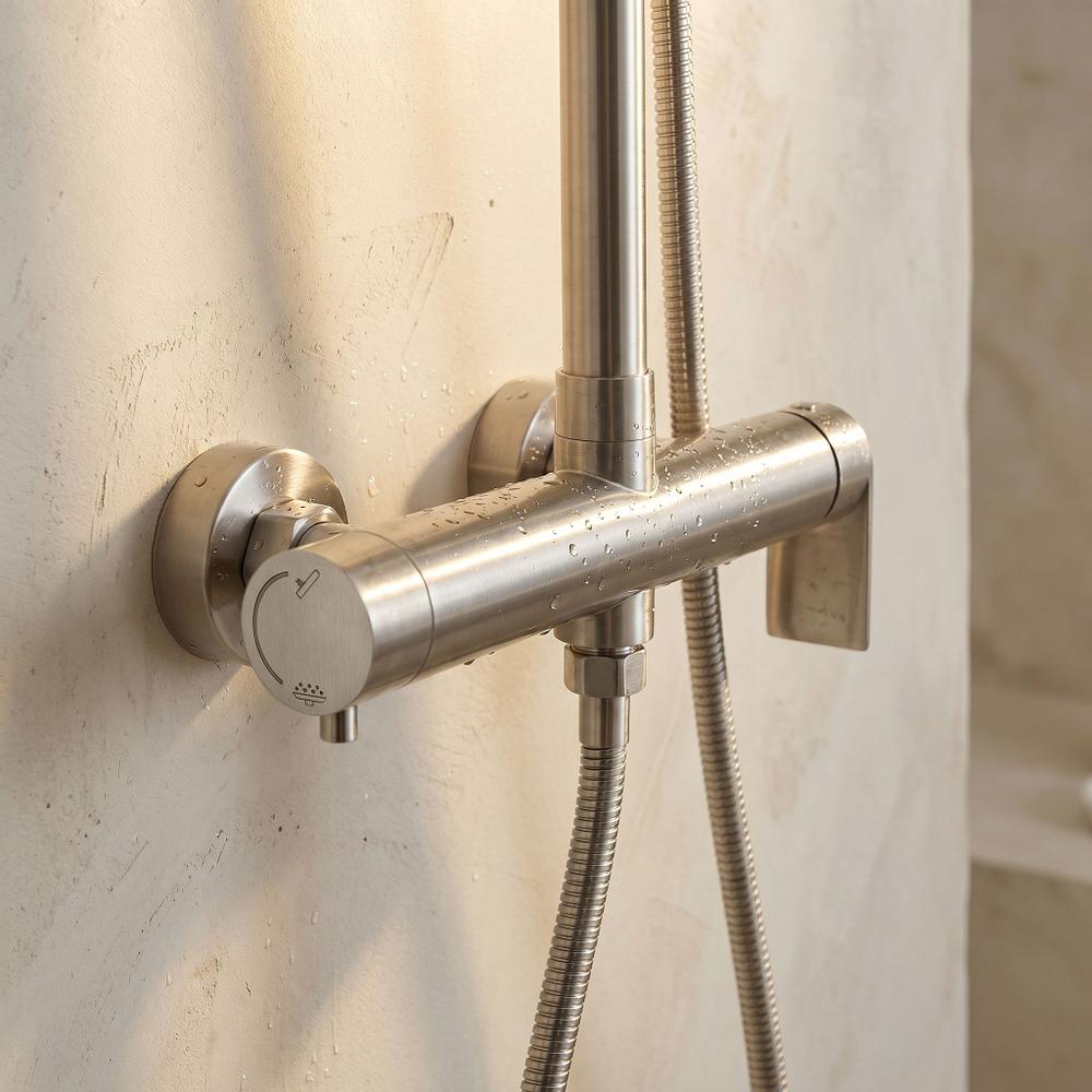 Conjunto de ducha Rea Hunter Brush Nickel