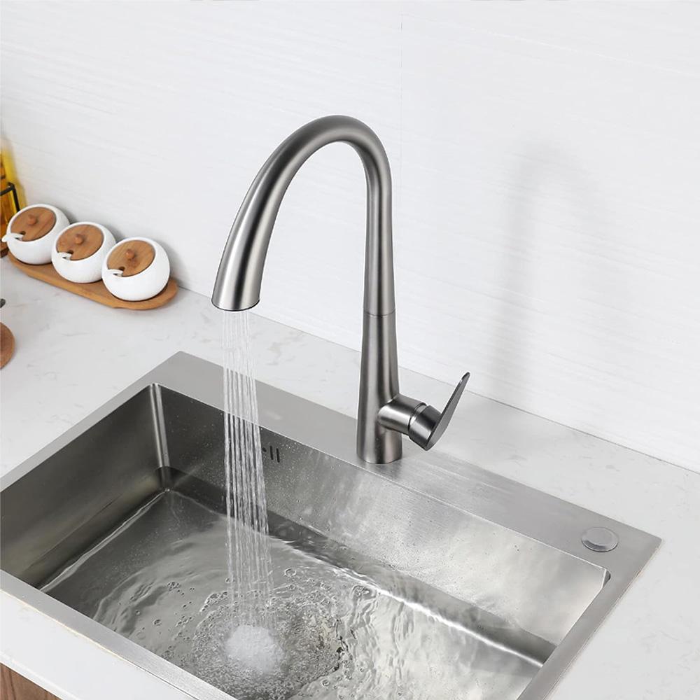 REA Ross virtuves jaucējkrāns BRUSHED NICKEL INOX