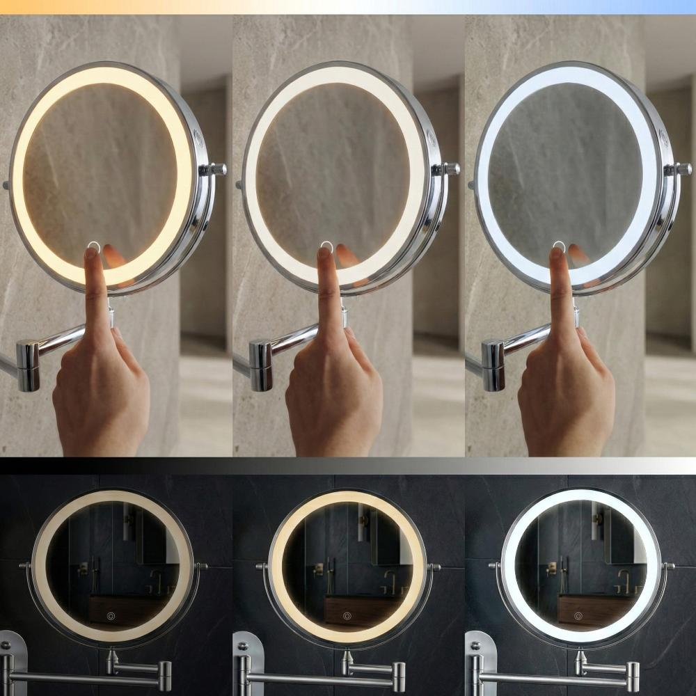 Miroir LED Glow Chrome