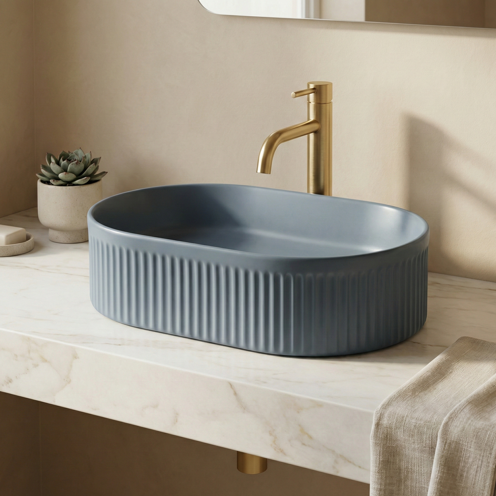 Umywalka nablatowa Rea Vanda Blueberry Matt