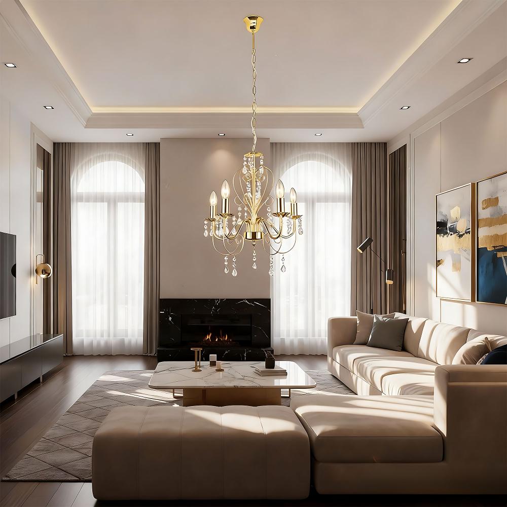 Deckenleuchte EBT009-5CP GOLD