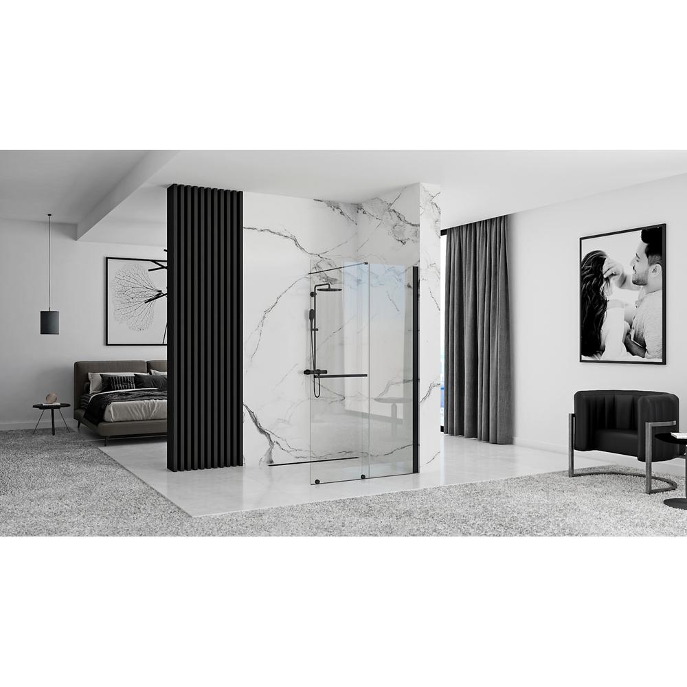 Zid tuša Rea Cortis Crni 120