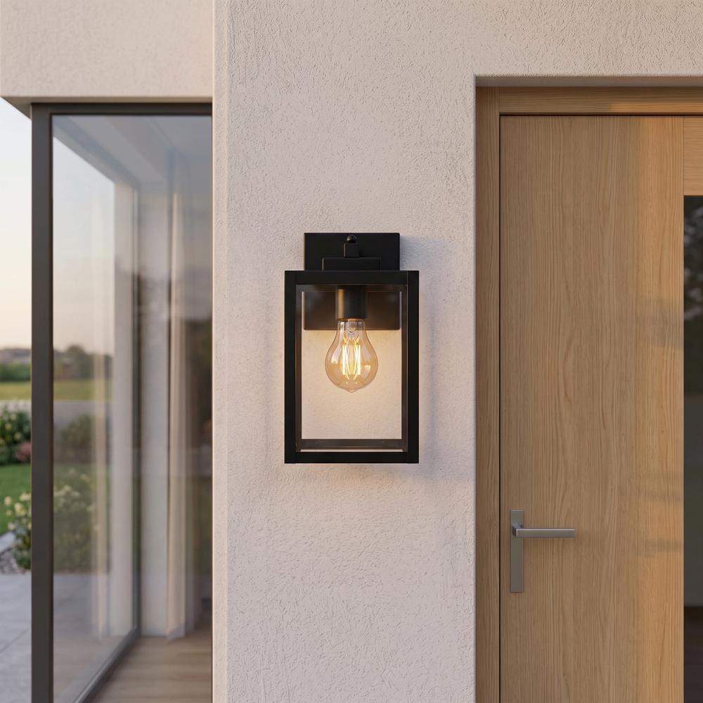Lampa elewacyjna Kinkiet JNH038-1G Czarna