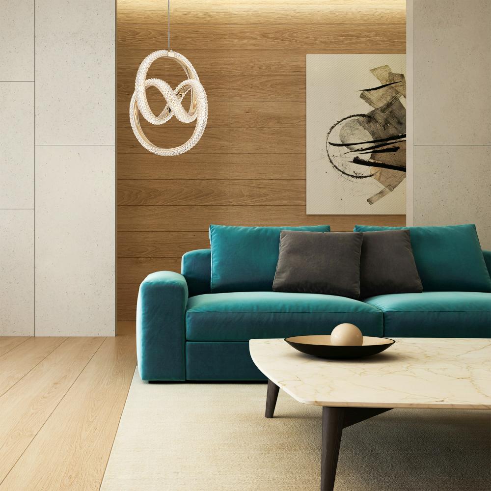 Підвісна Кришталева Лампа LED G068-CP Gold