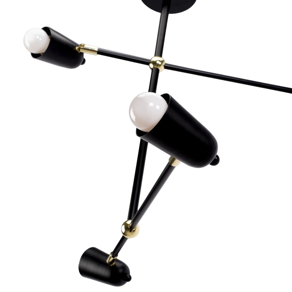 Lampe APP1708-4CP BLACK + GOLD
