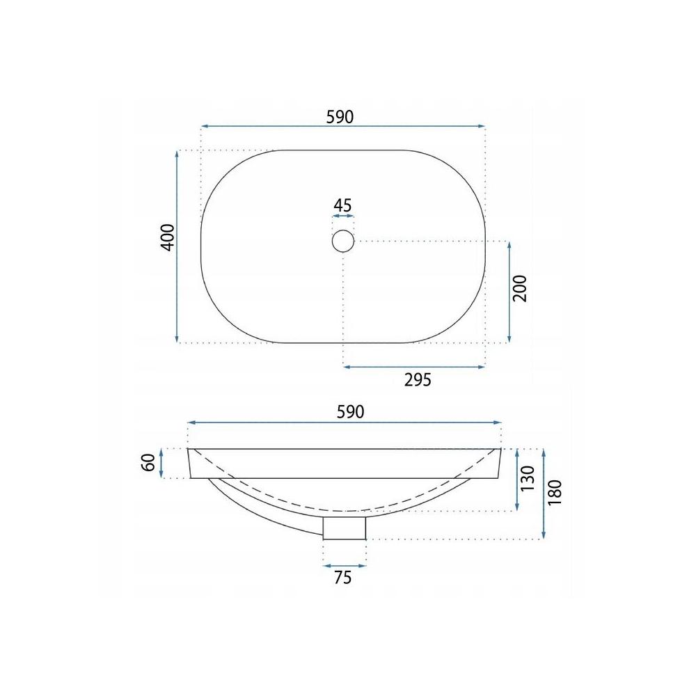 Umywalka Nablatowa Basaro Terra
