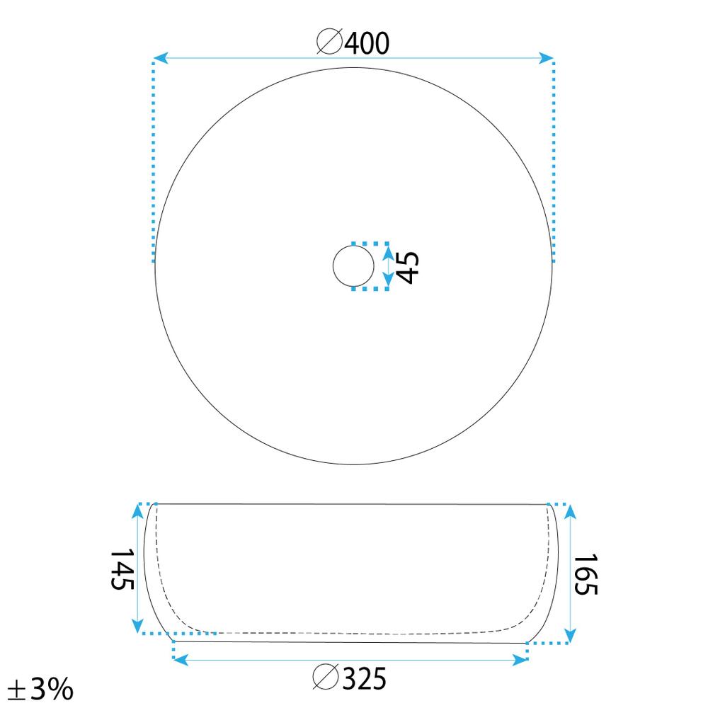 Countertop washbasin Rea Galaxy