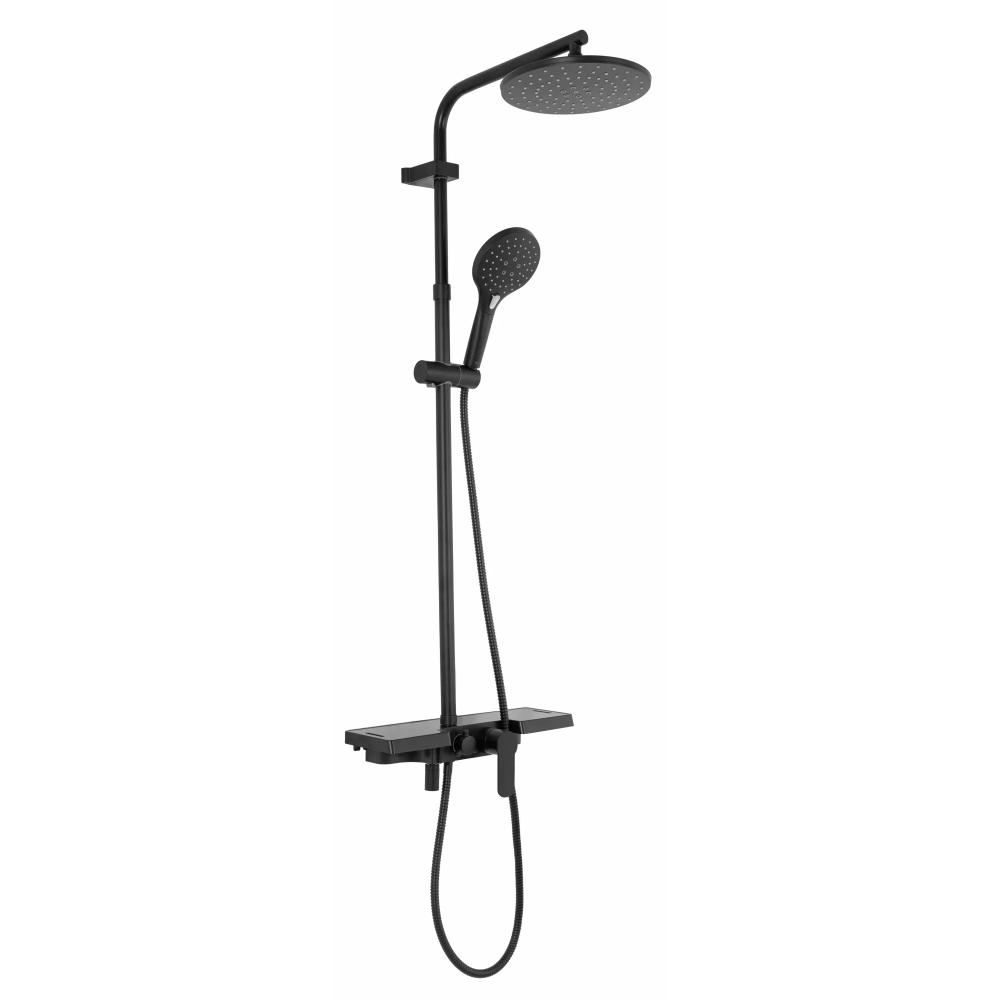 REA SANTOS Dušas komplekts melns