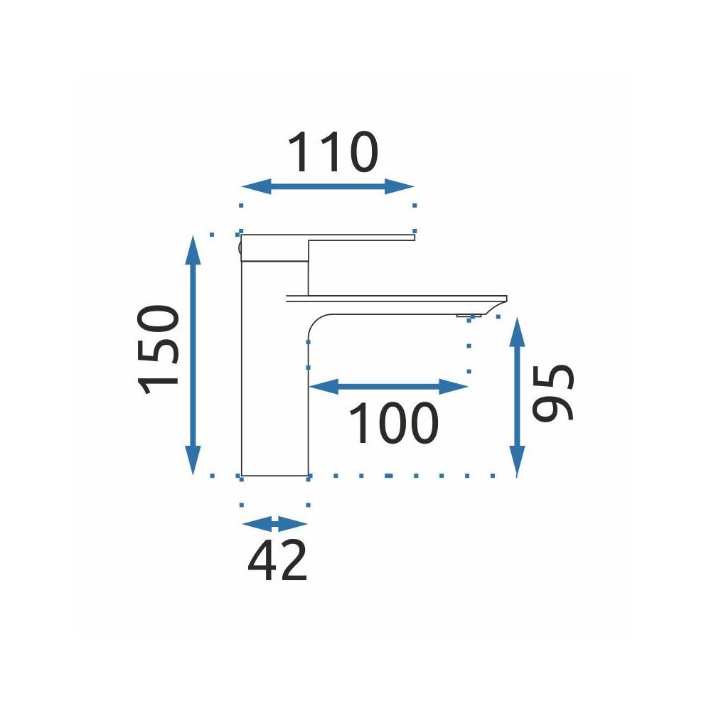 Смеситель REA Storm COPPER BRUSH Low