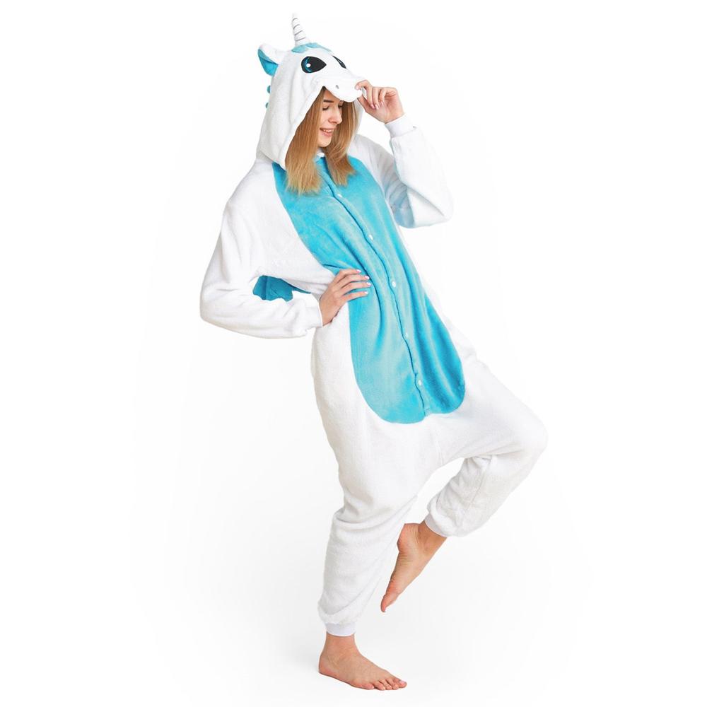 KOMBINEZON KIGURUMI JEDNOROŻEC BLUE M