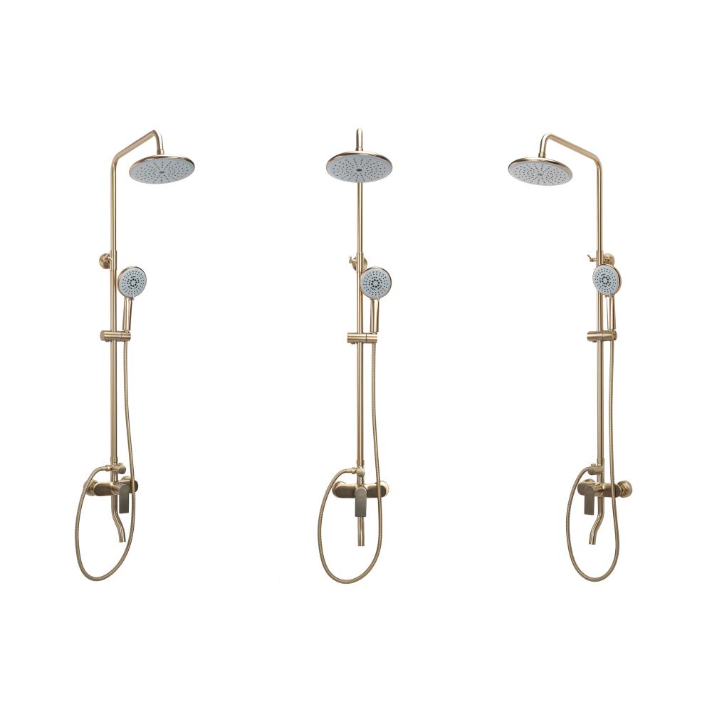 Rea VERSO matēta zelta dušas komplekts