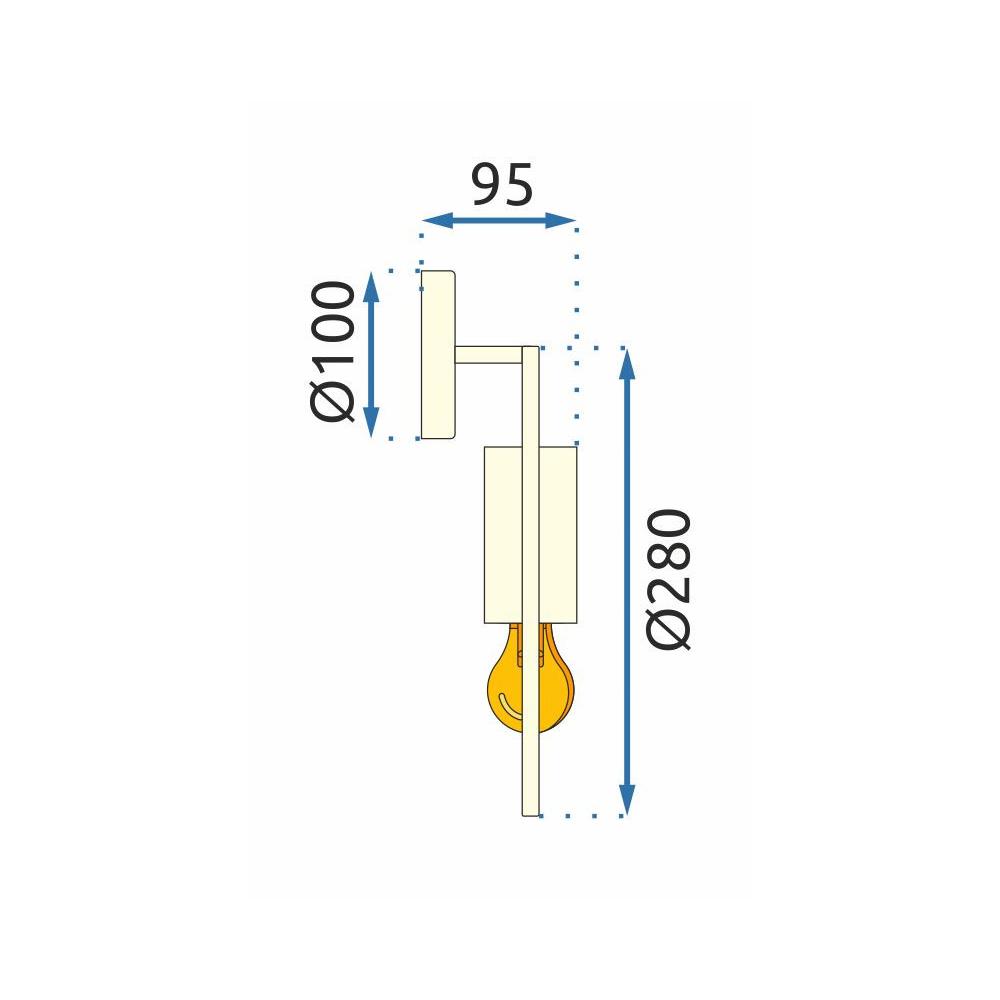 Wandlampe APP922-1W GOLD