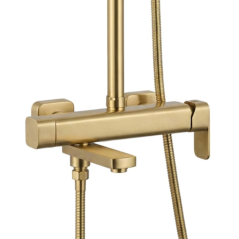 Στήλη ντους Rea Arlo Brush Gold