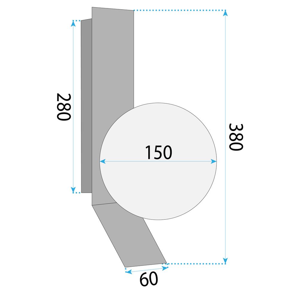 APP1758-1W Wandleuchte, Gold/Weiß