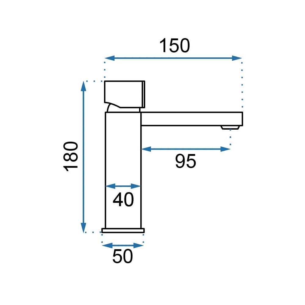 Waschbeckenarmatur REA ICON Black Low