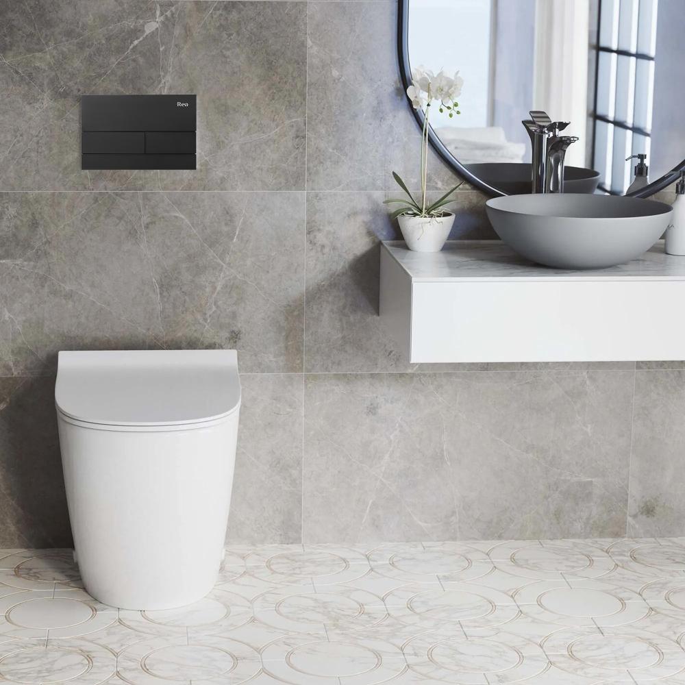 Varjatud WC riiul K011A-Q REA T Black