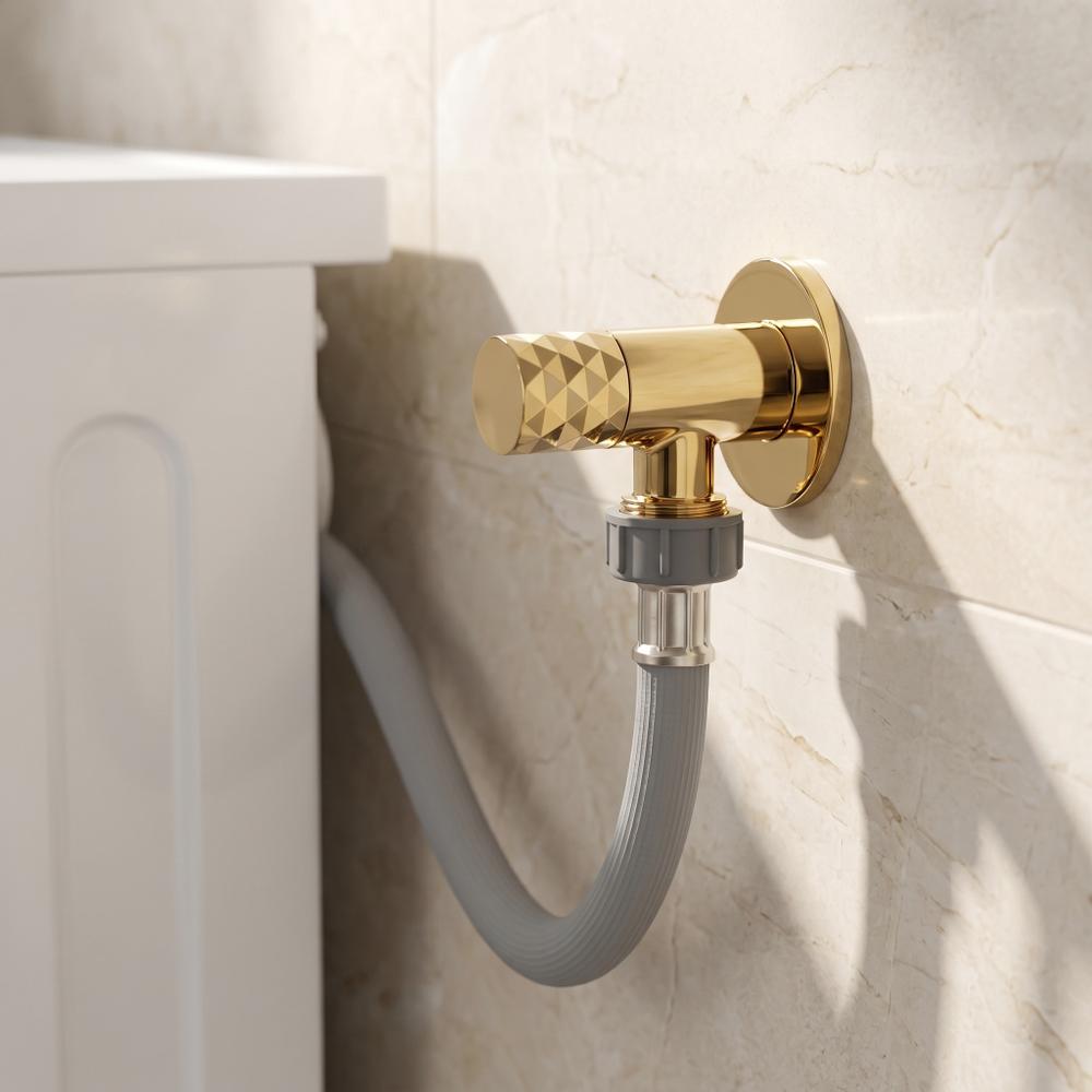 Zawór kątowy Diamond 03 1/2" x 3/4" Złoty