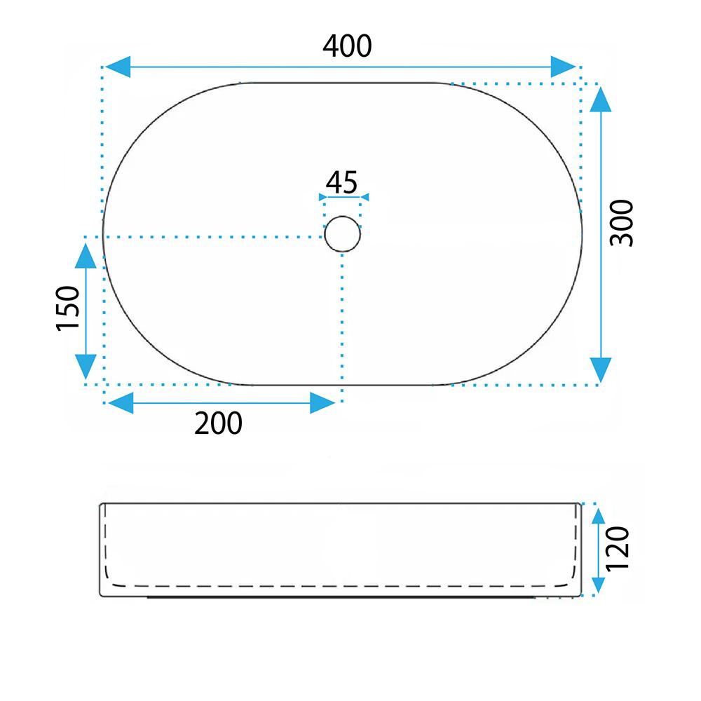 Umivalnik na podstavku Rea Vanda 40 Mini