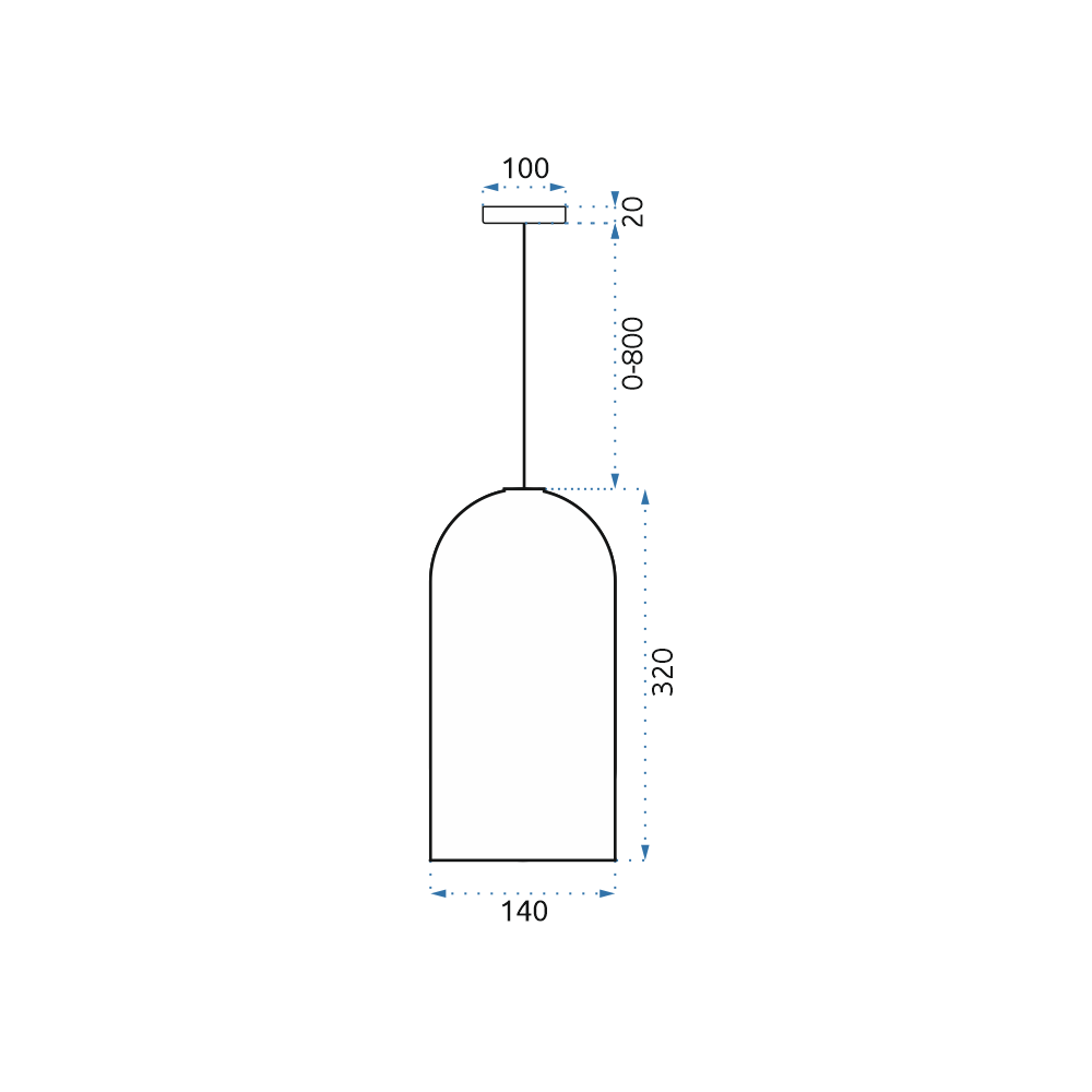 Hängelampe Fox Rose Gold