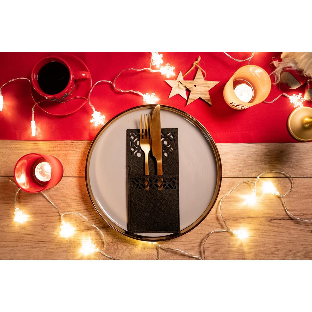 Pokrowiec na sztućce Świateczny 4 szt KF357-4B