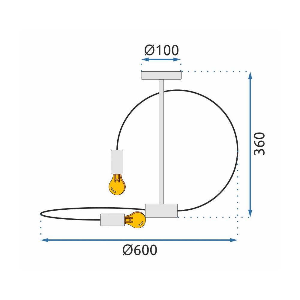 Lampe 4 Rose Gold APP1092-4C