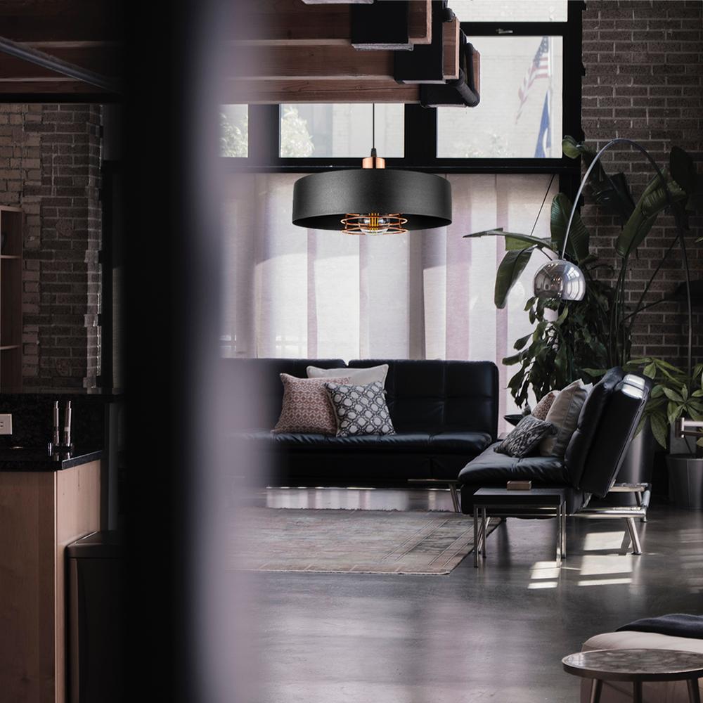 Hängelampe APP1246-1CP Black/Rose gold