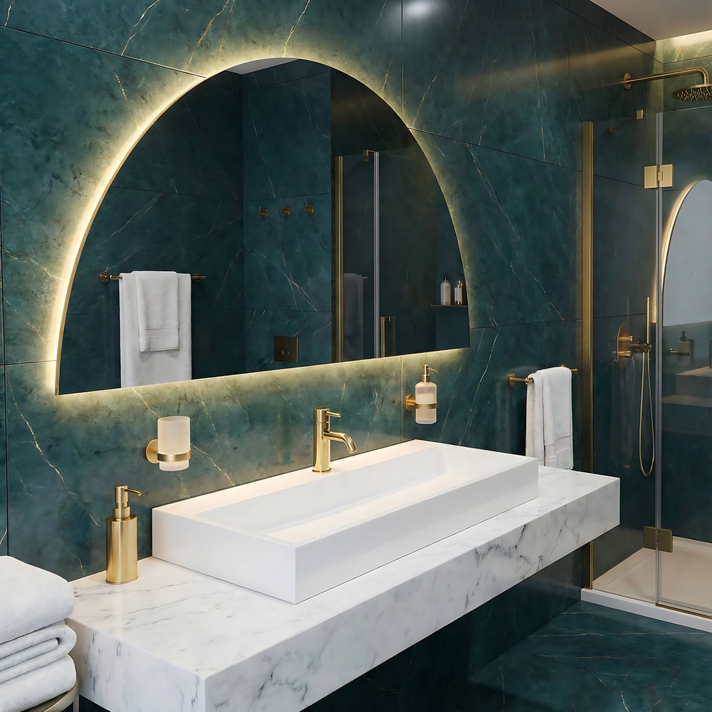 Умивальник конгломератний на стільницю Rea GOYA 100CM