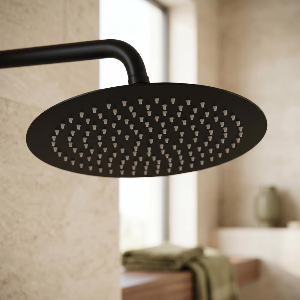 Круглий тропічний душ REA JS-P014B 25cm Black