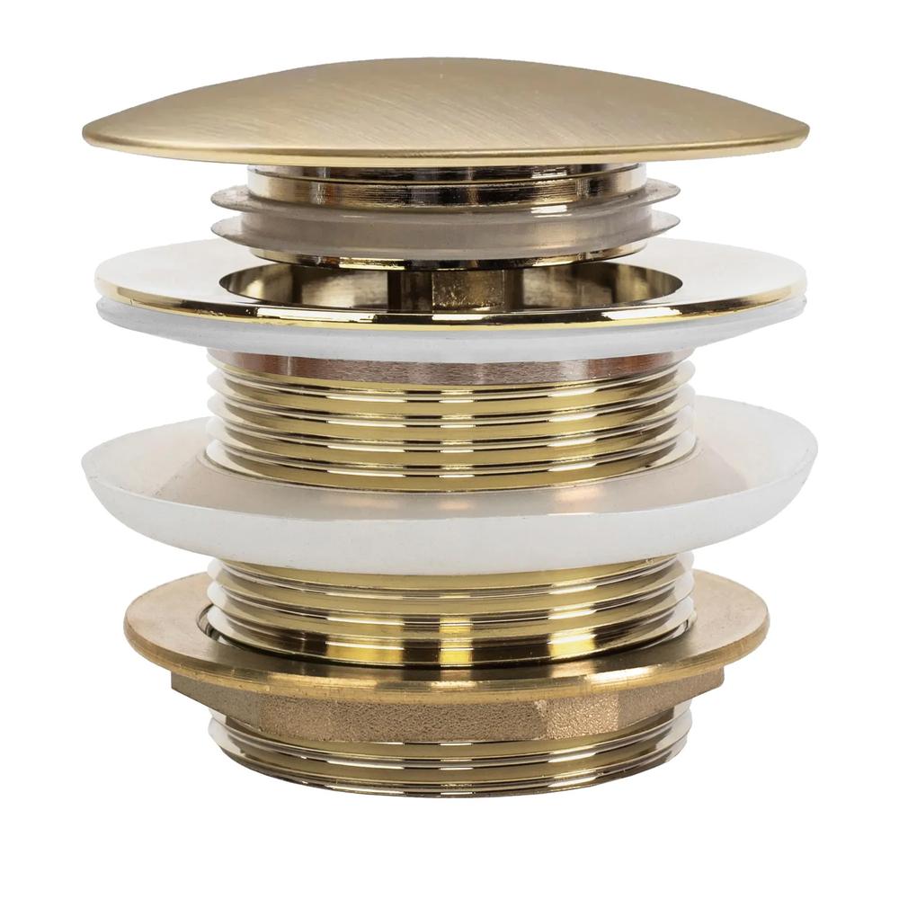 Korek wannowy uniwersalny Klik-Klak Rea Złoty Szczotkowany