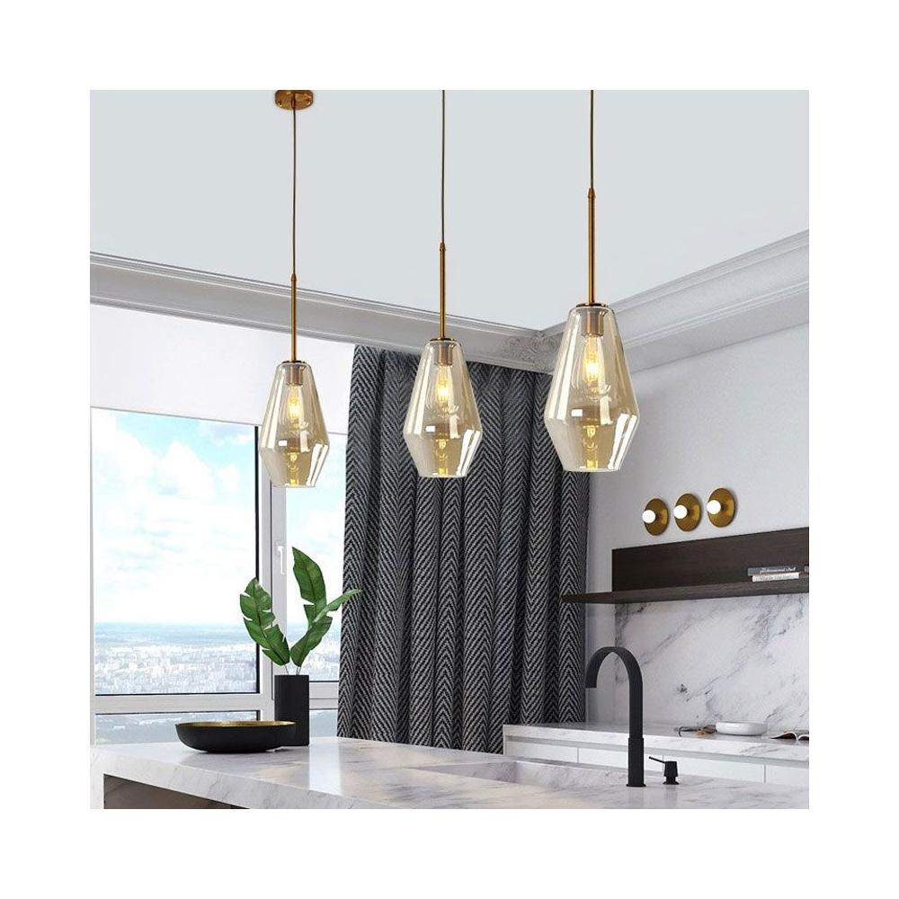 Deckenlampe Glas APP439-1CP Amber