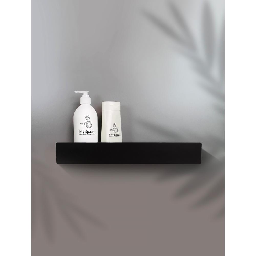 Bathroom shelf SF04 60cm black matt