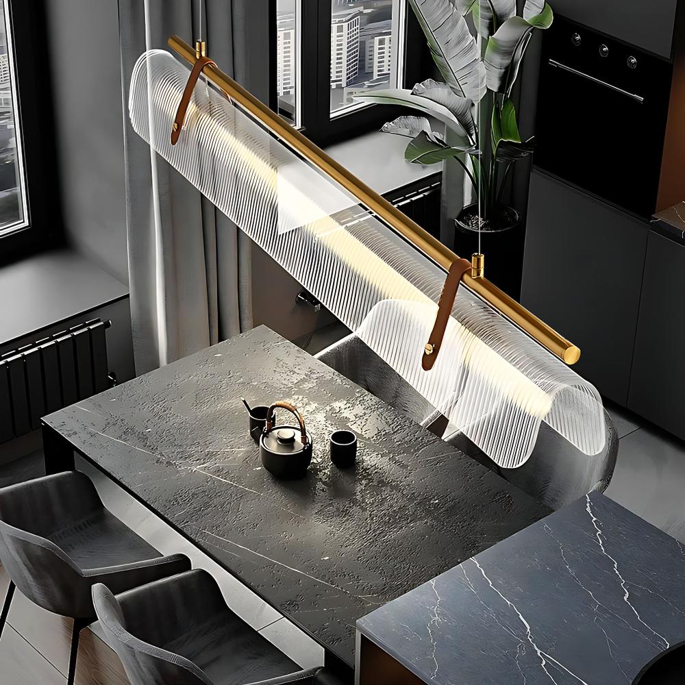 Lampa wisząca LED APP1796-CP Złota Szczotkowana