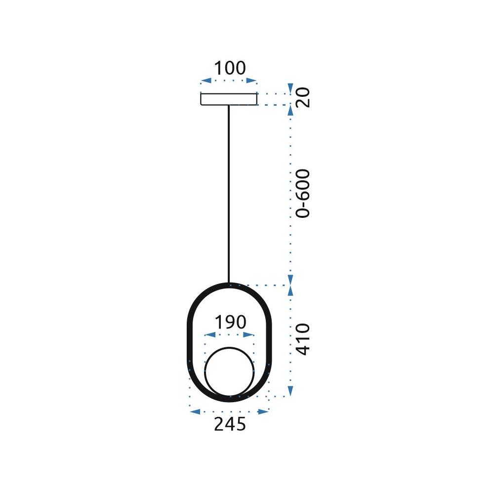 Lampe gold APP473-1CP