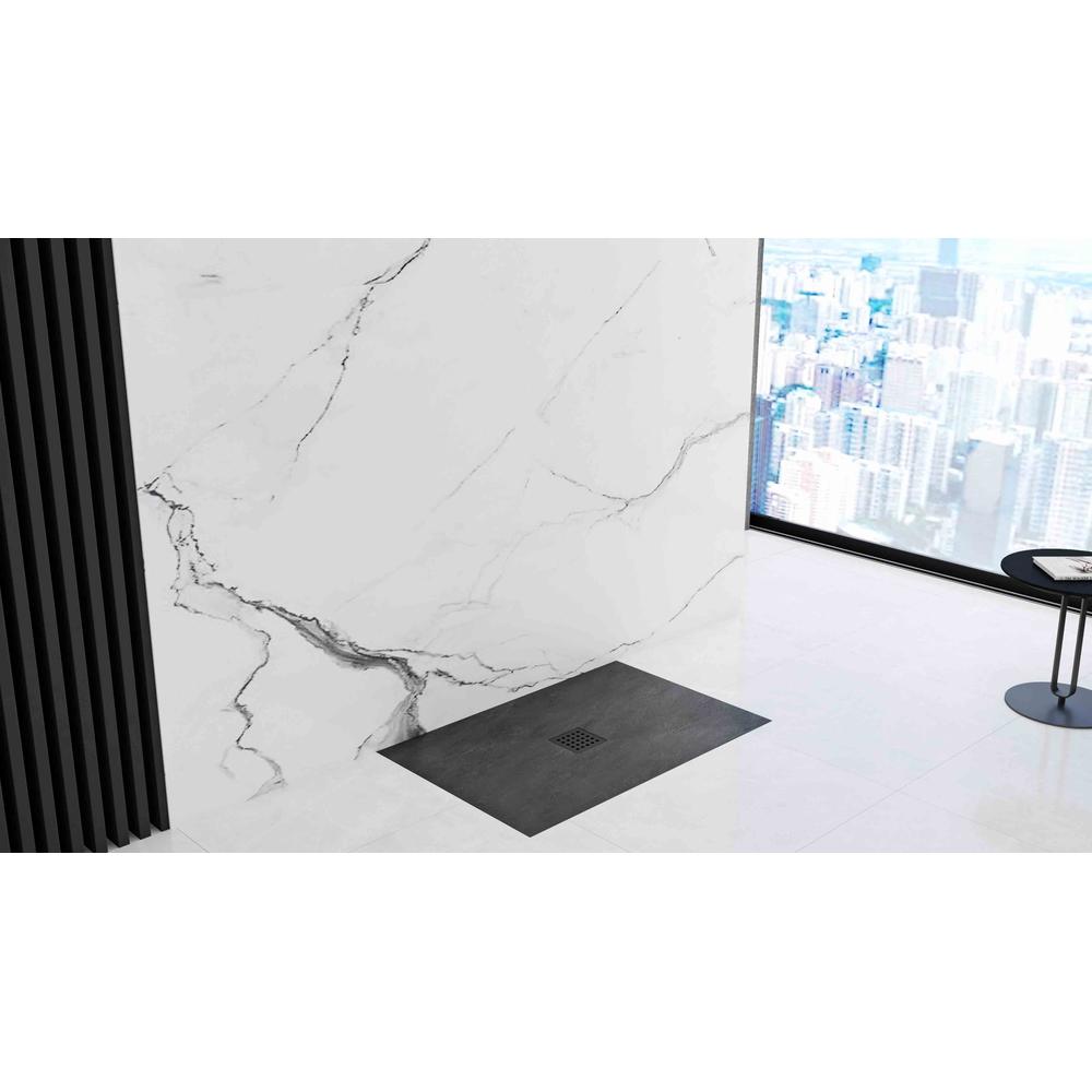 Stein Duschwanne Black Rock 90x120