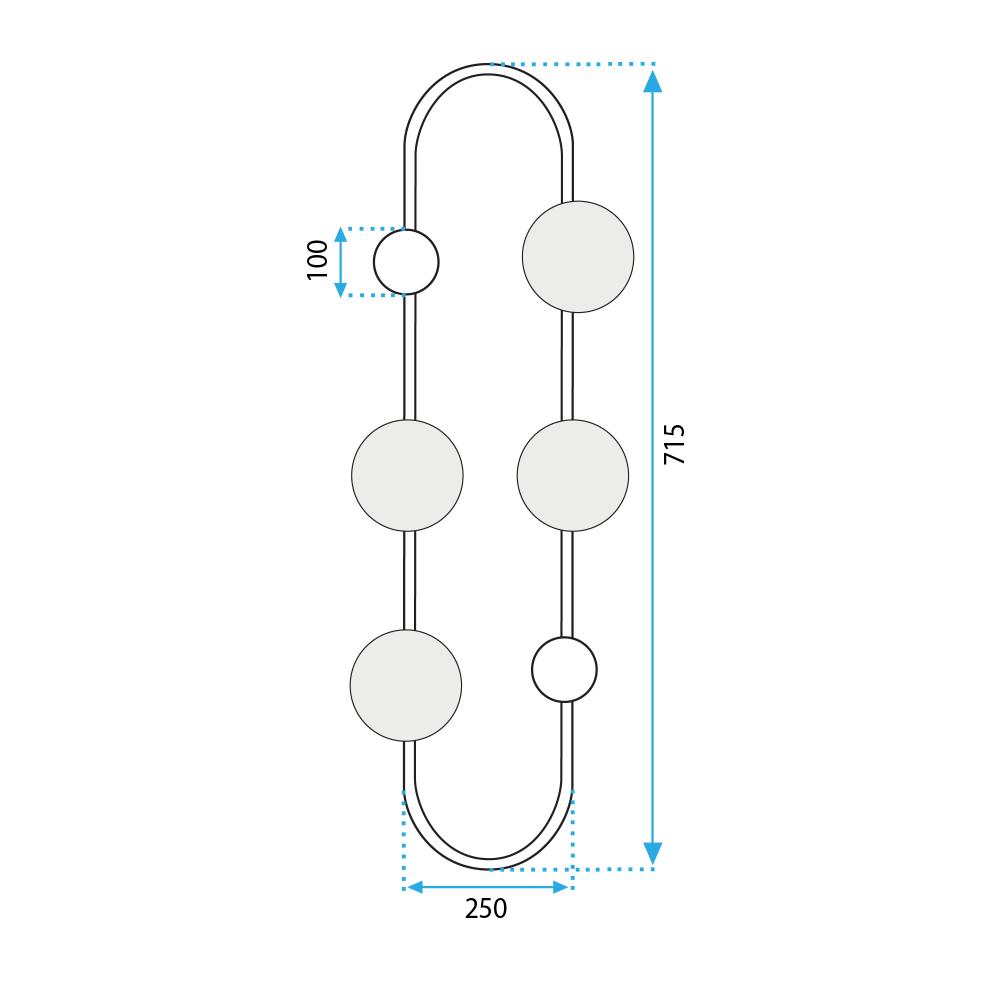 Wandlampe APP1144-4W złota