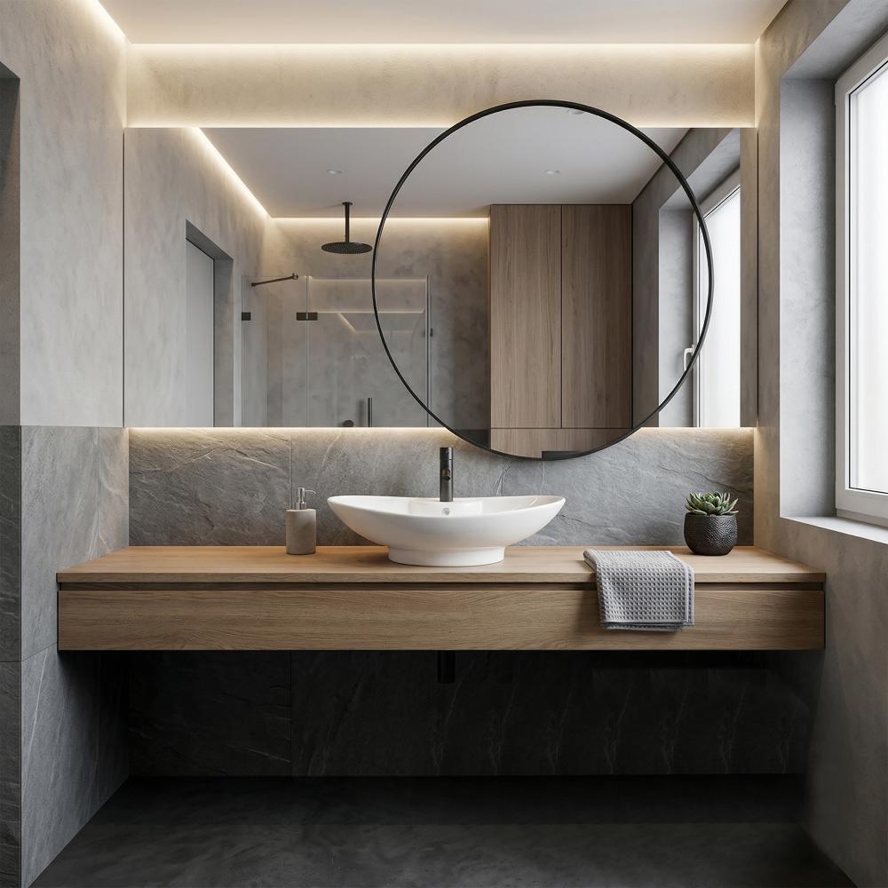 Lavabo sobre encimera Rea Rosa