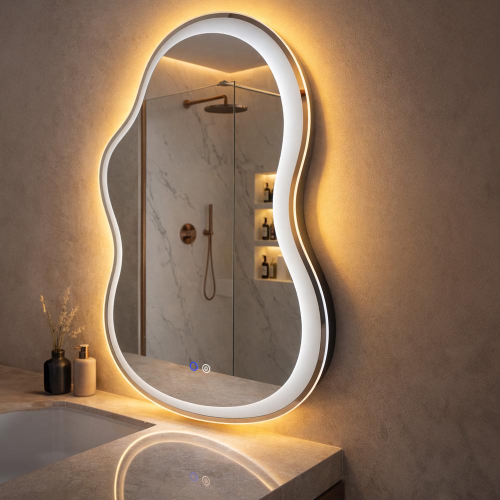 LUSTRO ŚCIENNE LED UNO DOUBLE 80x55 cm