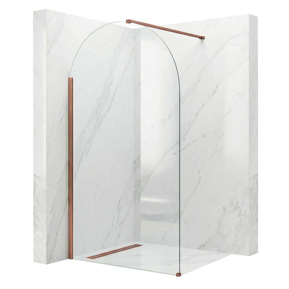 Ścianka prysznicowa Walk-In Rea Heaven Brush Copper 110