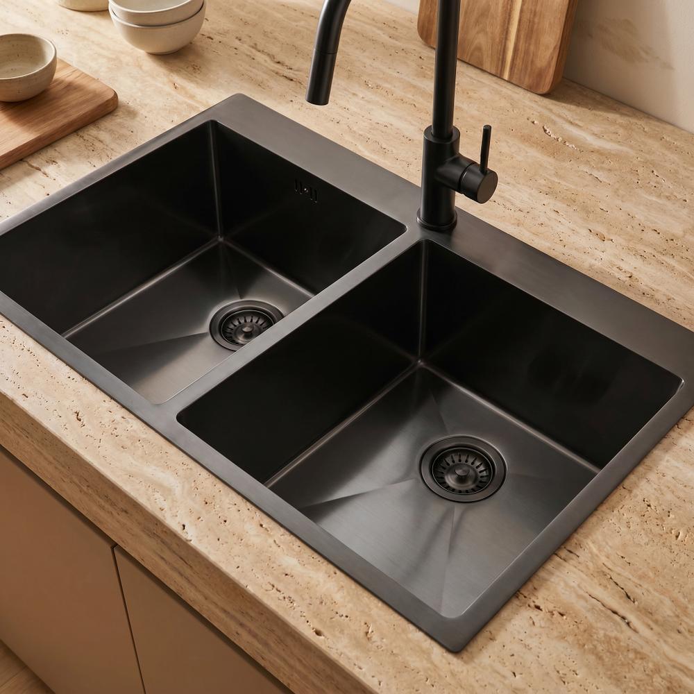 Νεροχύτης από μαύρο ατσάλι Rea Joel Black