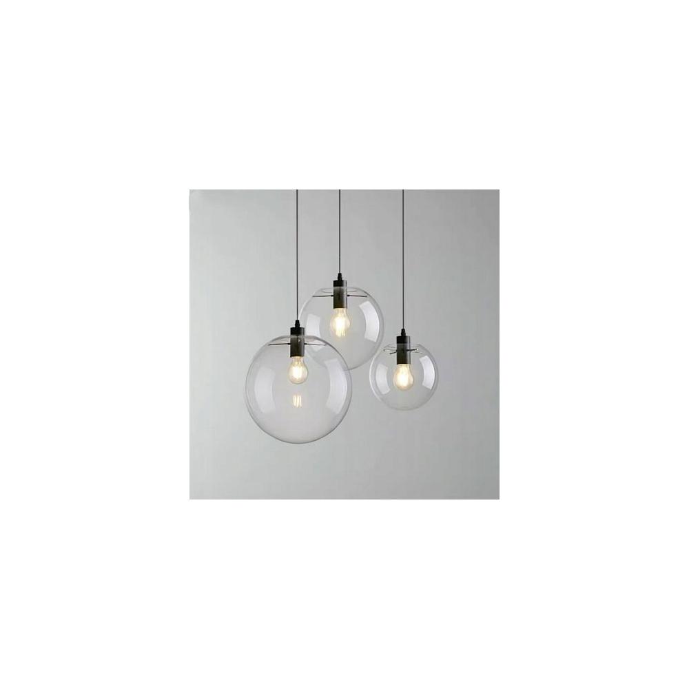 Hängelampe Glas Lassi Black 20+25+30 cm